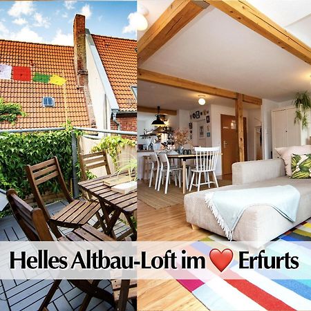 Helles 80M2 Maisonette-Loft Mit Balkon, Kingsize Bett, Smart-Tv, Etc Apartman Erfurt Kültér fotó