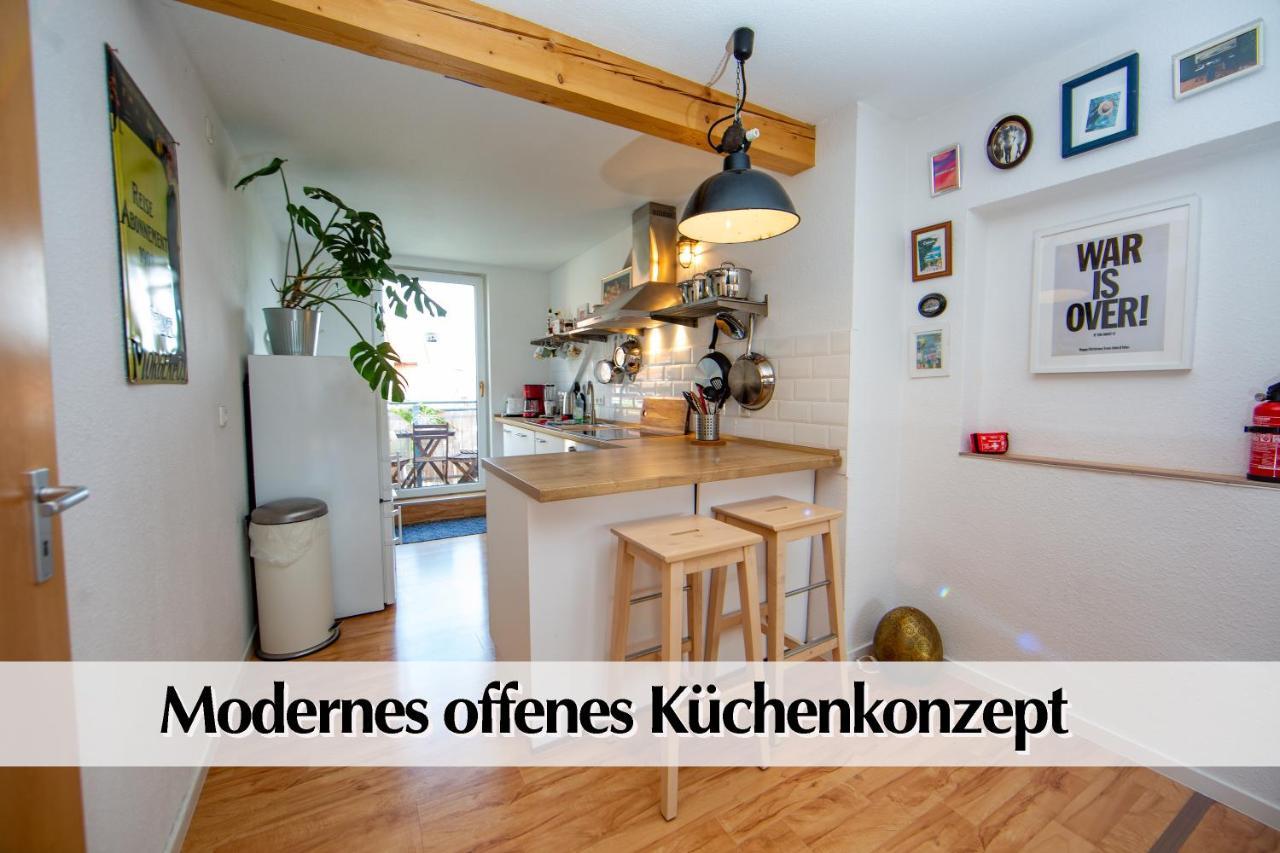 Helles 80M2 Maisonette-Loft Mit Balkon, Kingsize Bett, Smart-Tv, Etc Apartman Erfurt Kültér fotó