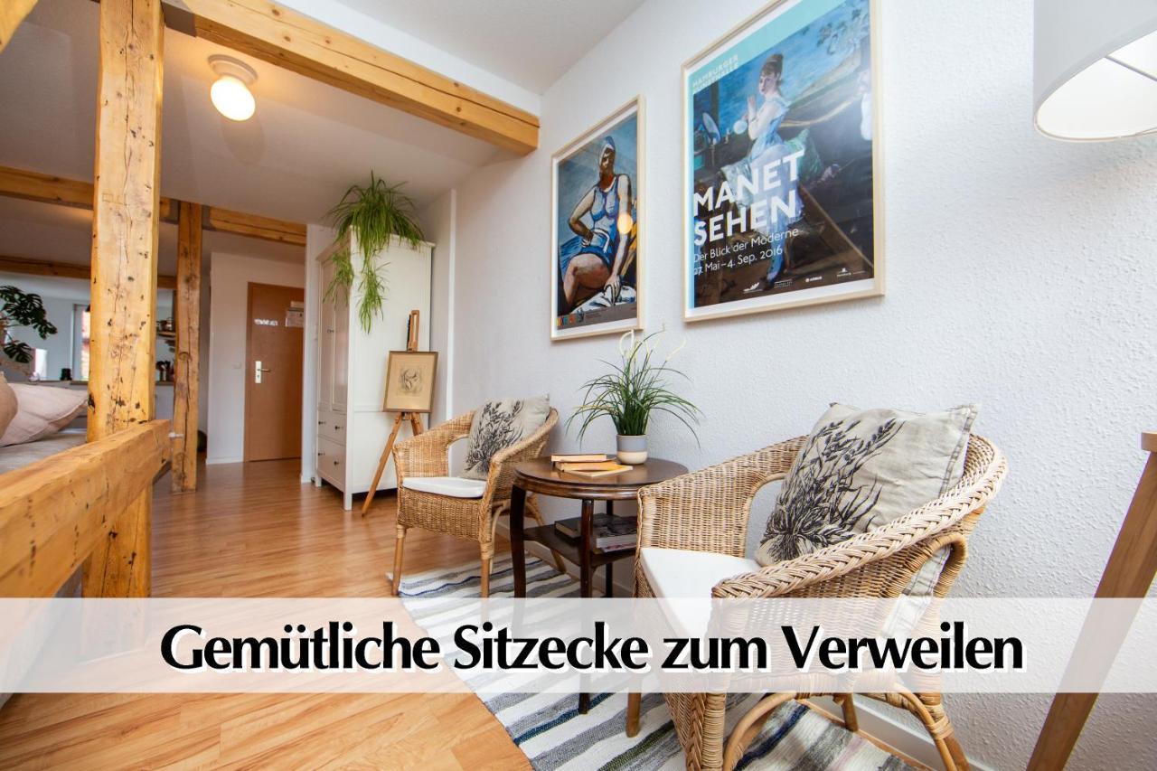 Helles 80M2 Maisonette-Loft Mit Balkon, Kingsize Bett, Smart-Tv, Etc Apartman Erfurt Kültér fotó