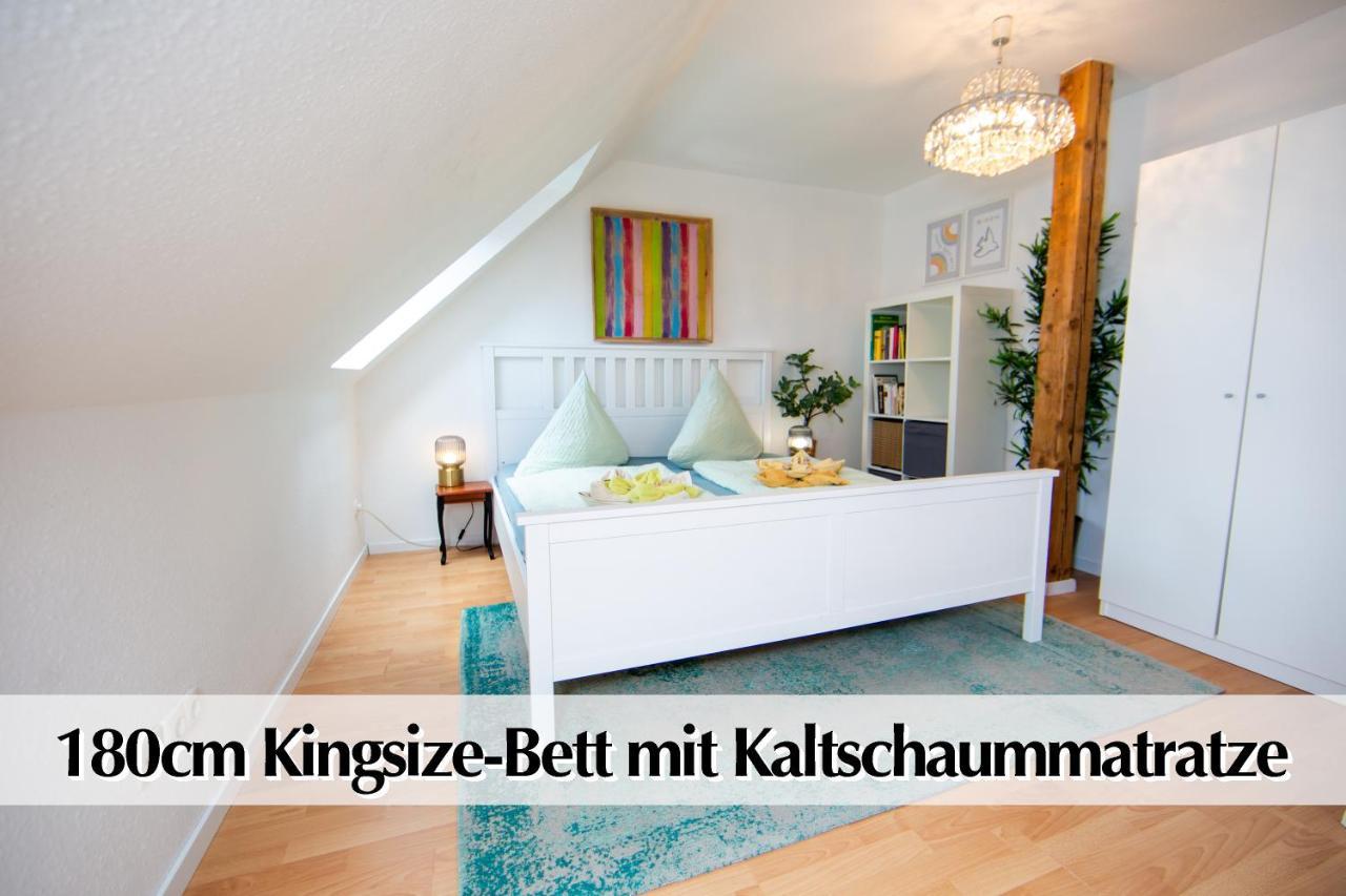 Helles 80M2 Maisonette-Loft Mit Balkon, Kingsize Bett, Smart-Tv, Etc Apartman Erfurt Kültér fotó