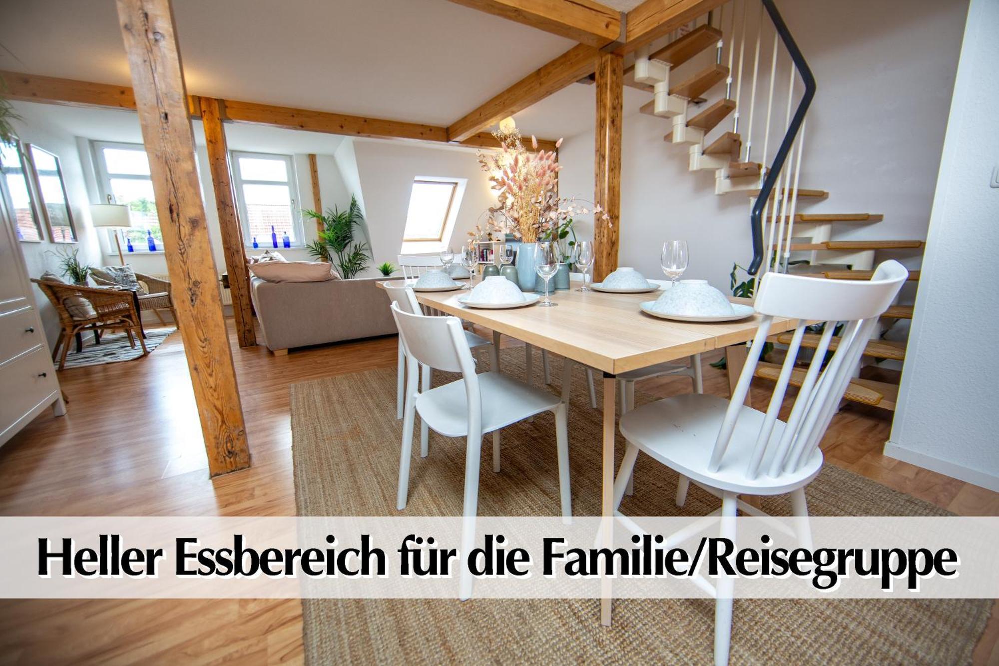 Helles 80M2 Maisonette-Loft Mit Balkon, Kingsize Bett, Smart-Tv, Etc Apartman Erfurt Kültér fotó